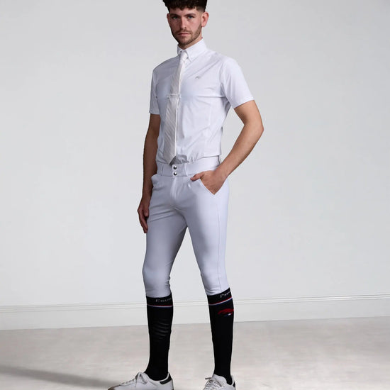Verismo Men's Gel Knee Riding Breeches White