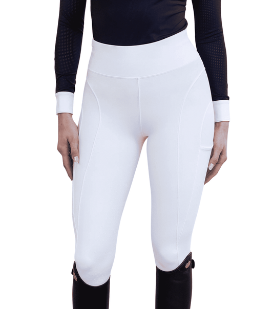 Maximilian Equestrian Outline Riding Leggings White by Maximilian Equestrian at  Try a Bit